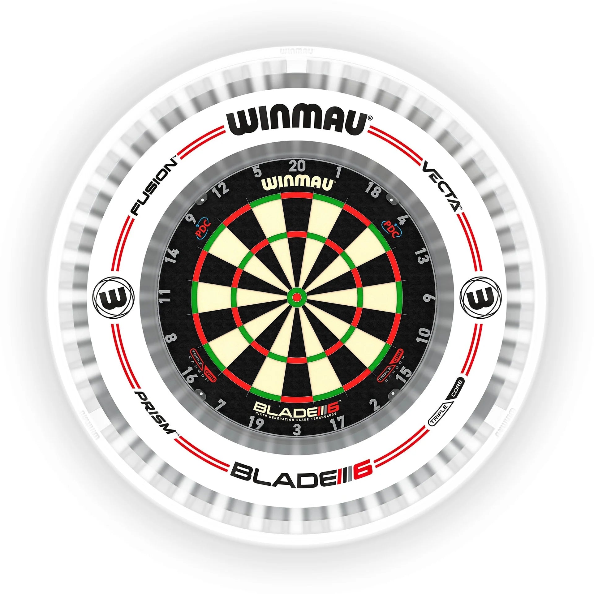 Plasma Ice Dartboard Surround Light & Pro-Line Original White Surround Bundle