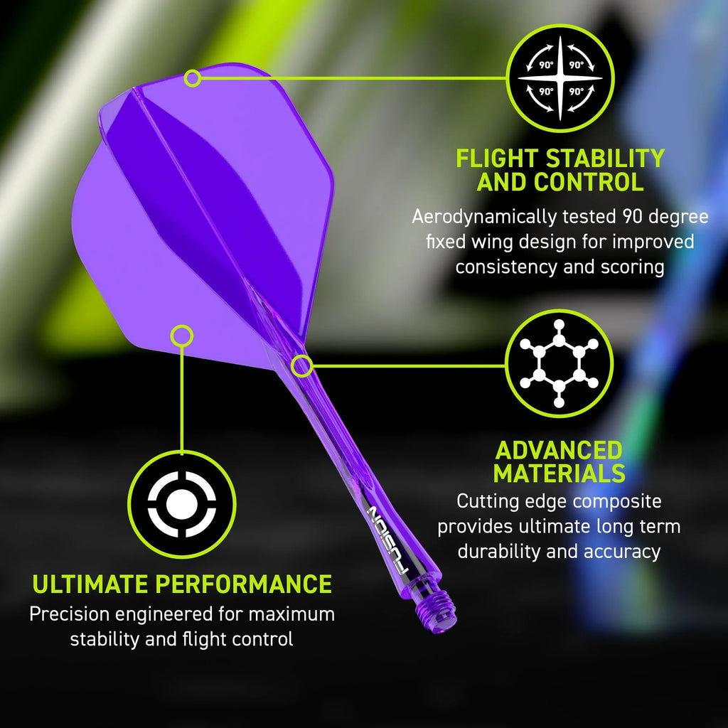 Fusion #2 Integrated Flight & Shaft Purple