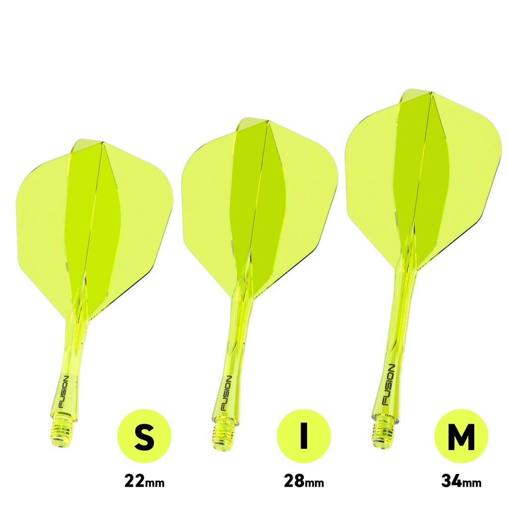 Fusion #6 Integrated Flight & Shaft Yellow