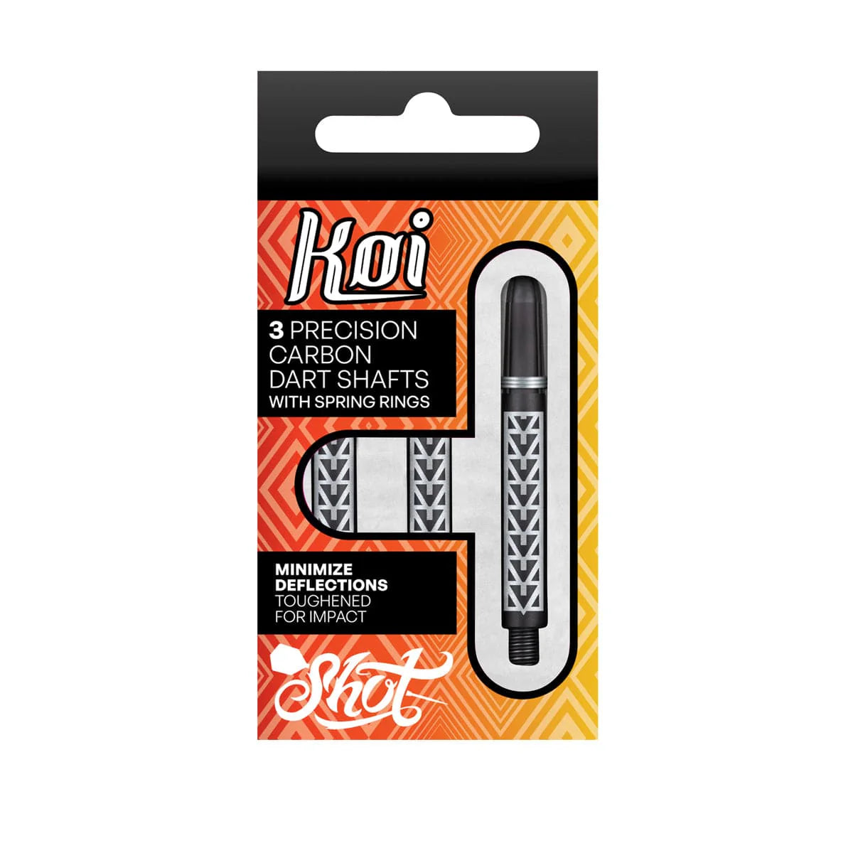 Shot Koi Carbon Dart Shaft-Pakati White