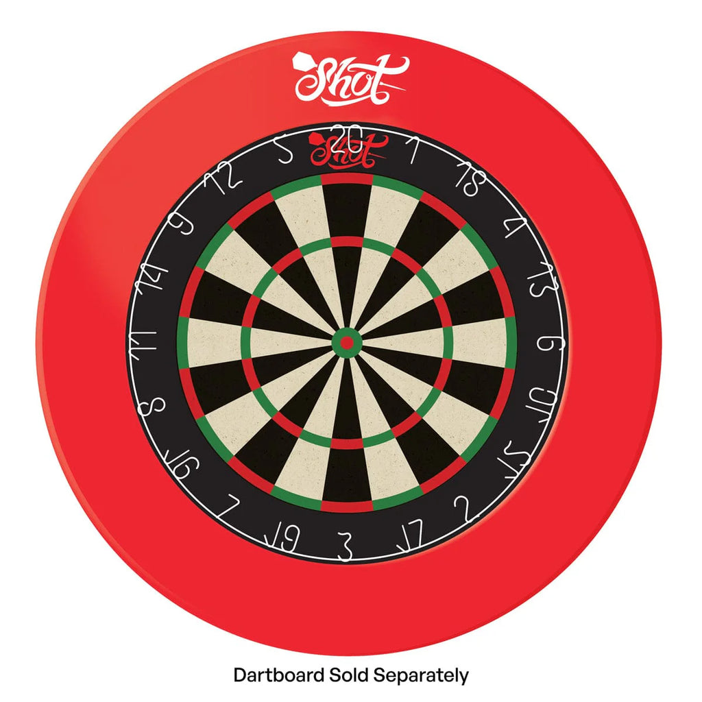 One Piece Dartboard Surround- Red