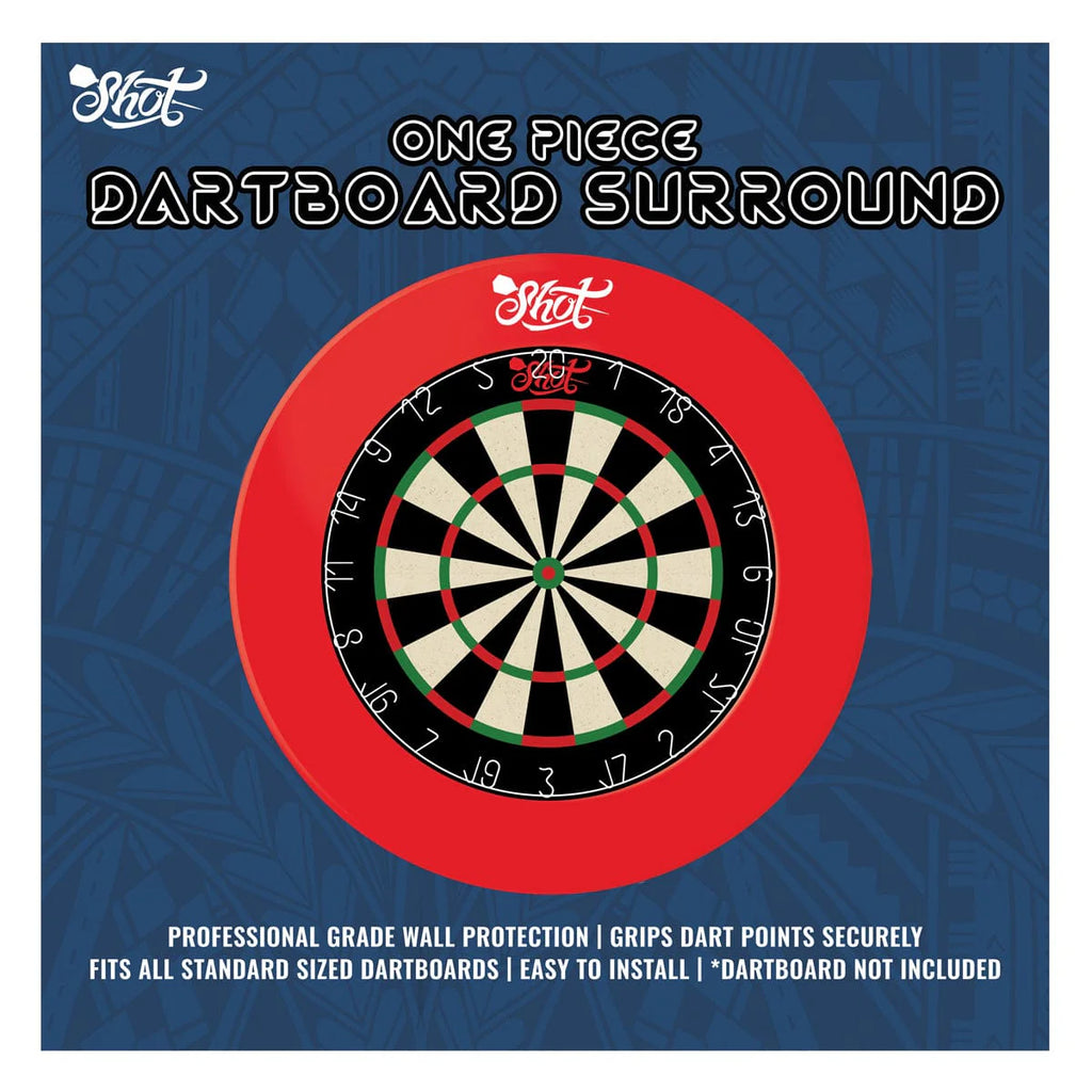 One Piece Dartboard Surround- Red