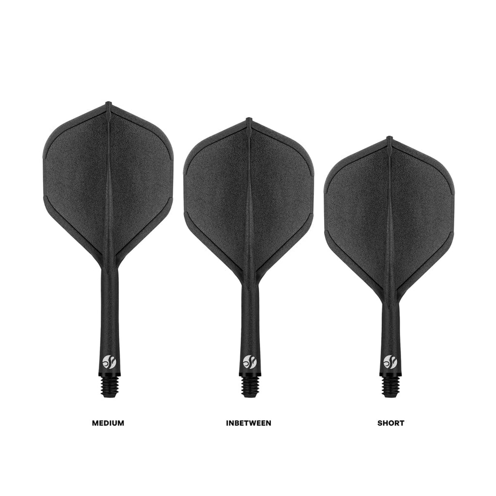 Flight Deck-One Piece Dart Flight and Shaft System - Black