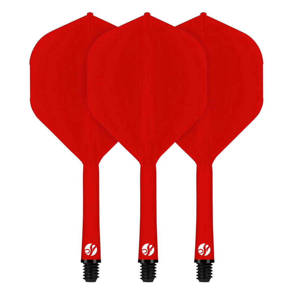Flight Deck-One Piece Dart Flight and Shaft System Red