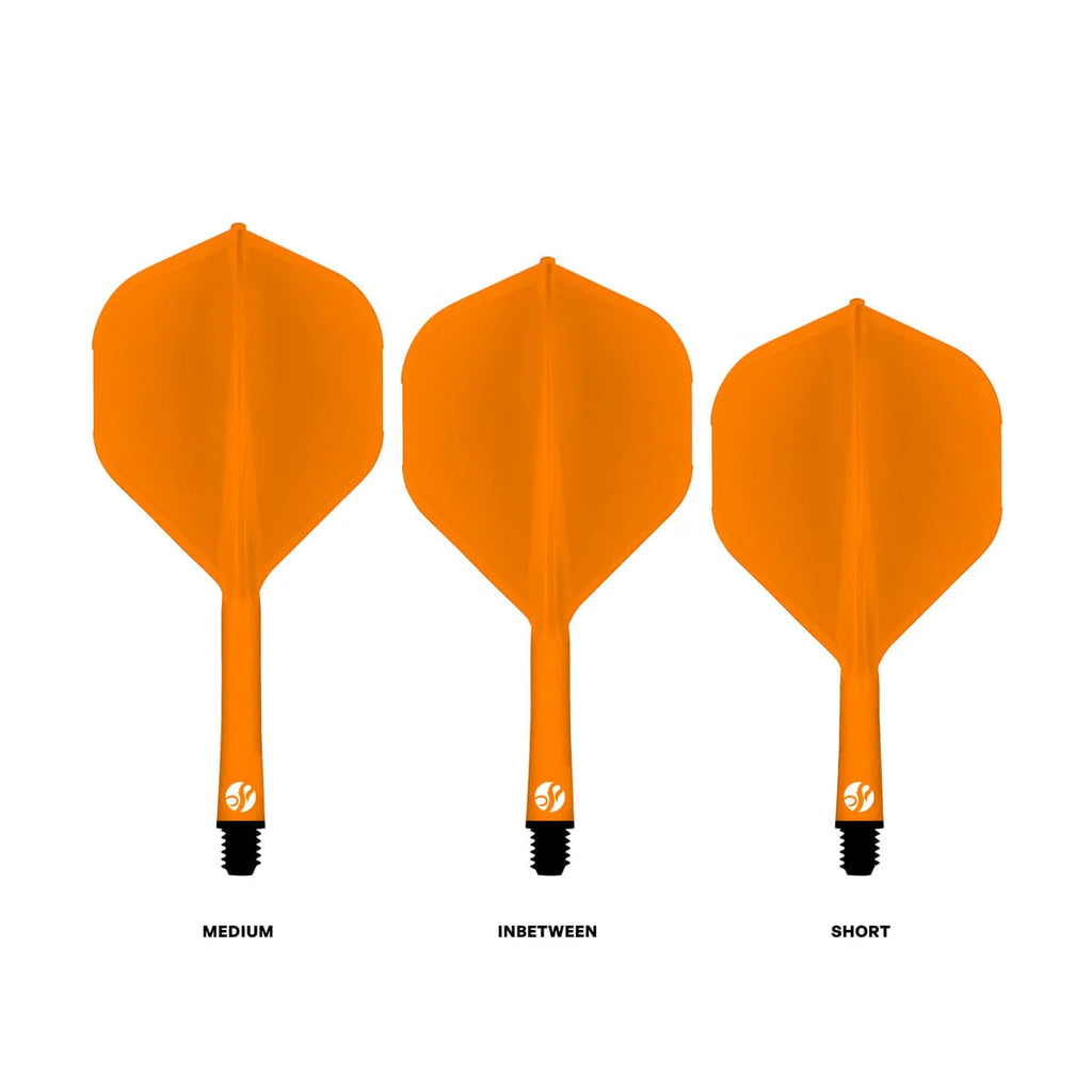 Flight Deck-One Piece Dart Flight and Shaft System-Orange