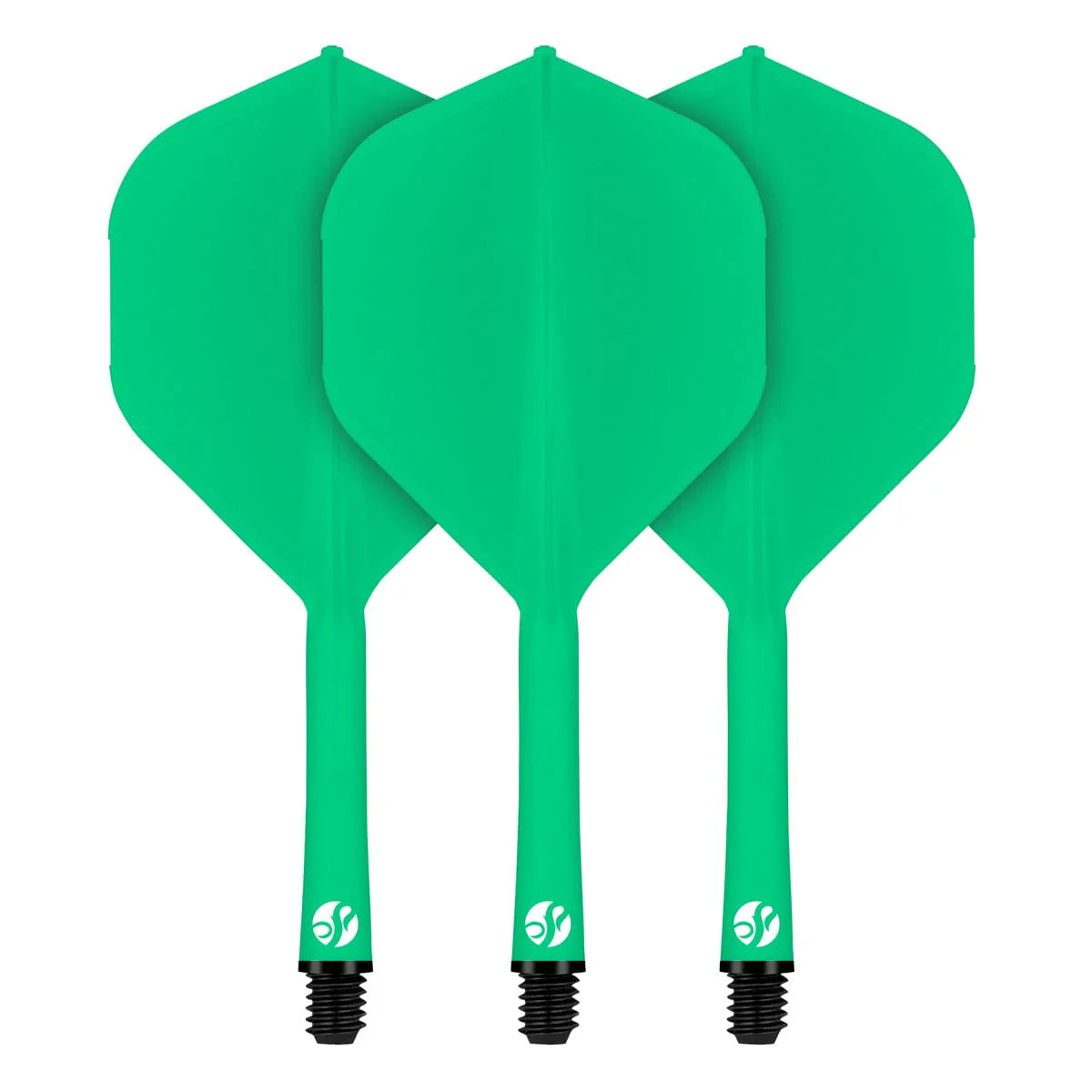 Flight Deck-One Piece Dart Flight and Shaft System Green