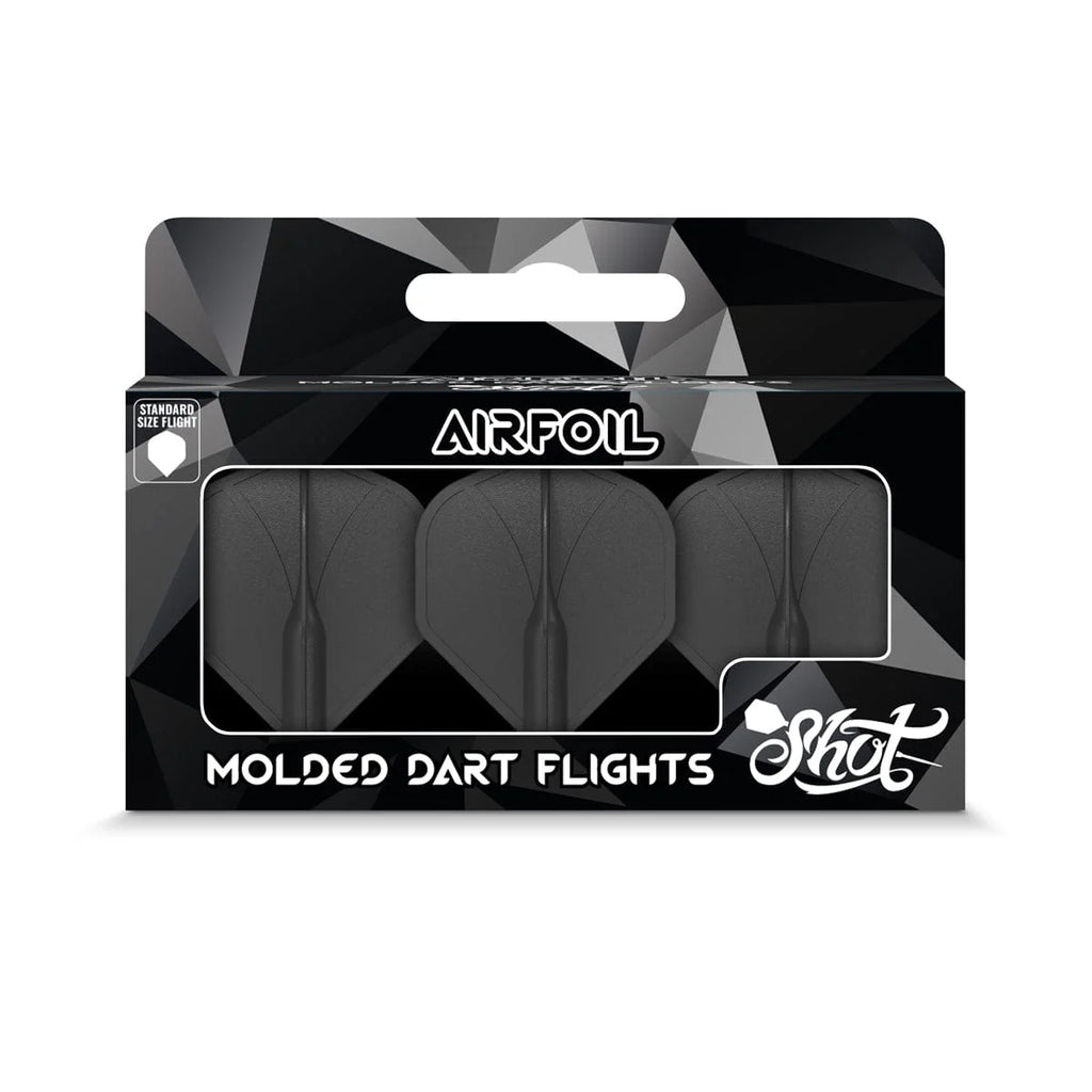Airfoil Molded Dart Flight Set-Black