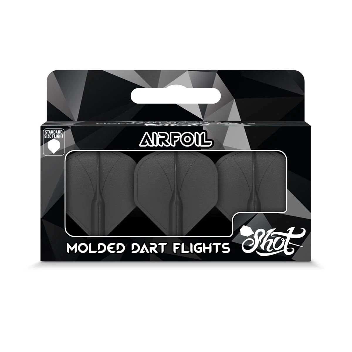 Airfoil Molded Dart Flight Set-Black