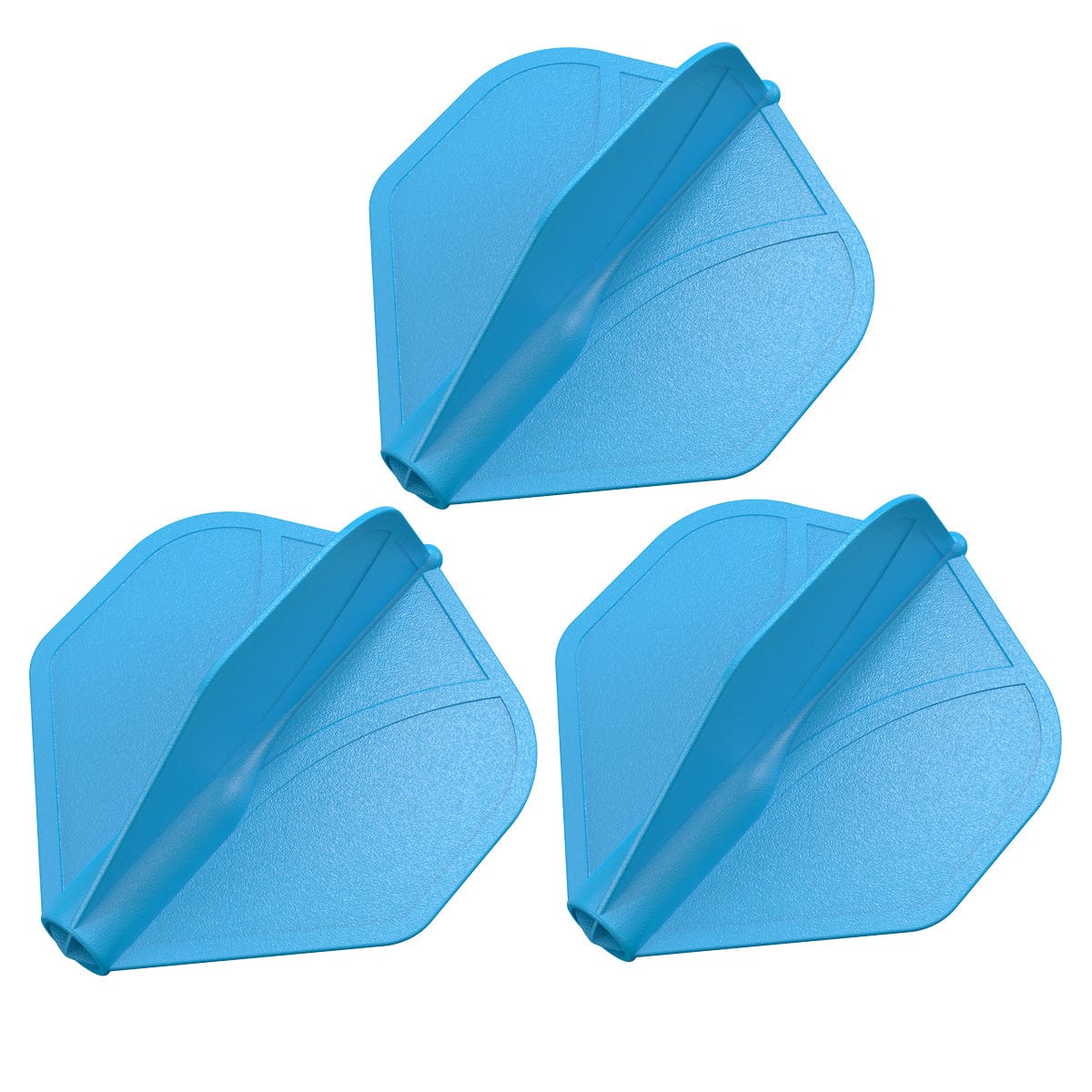 Airfoil Molded Dart Flight Set-Blue