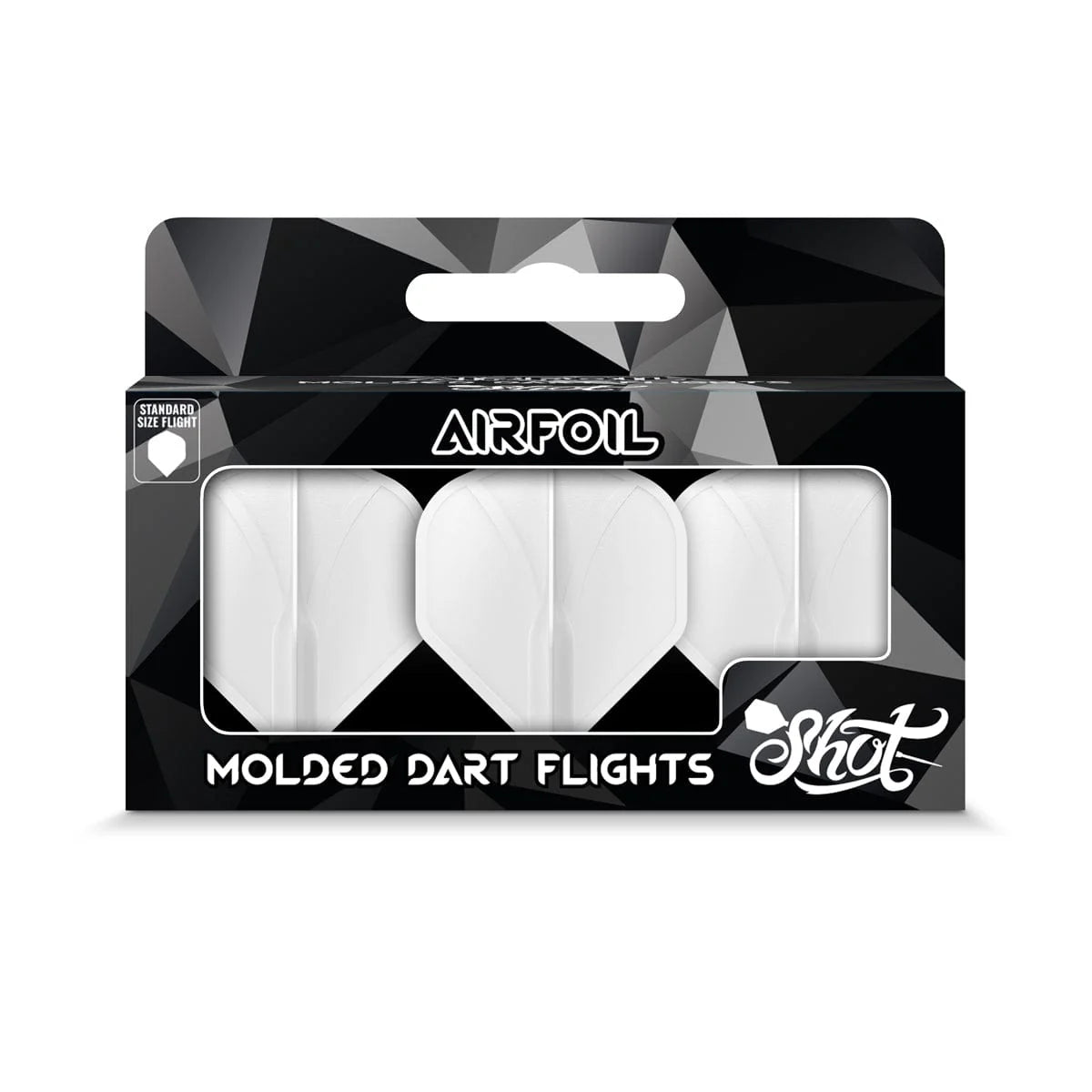 Airfoil Molded Dart Flight Set-Clear