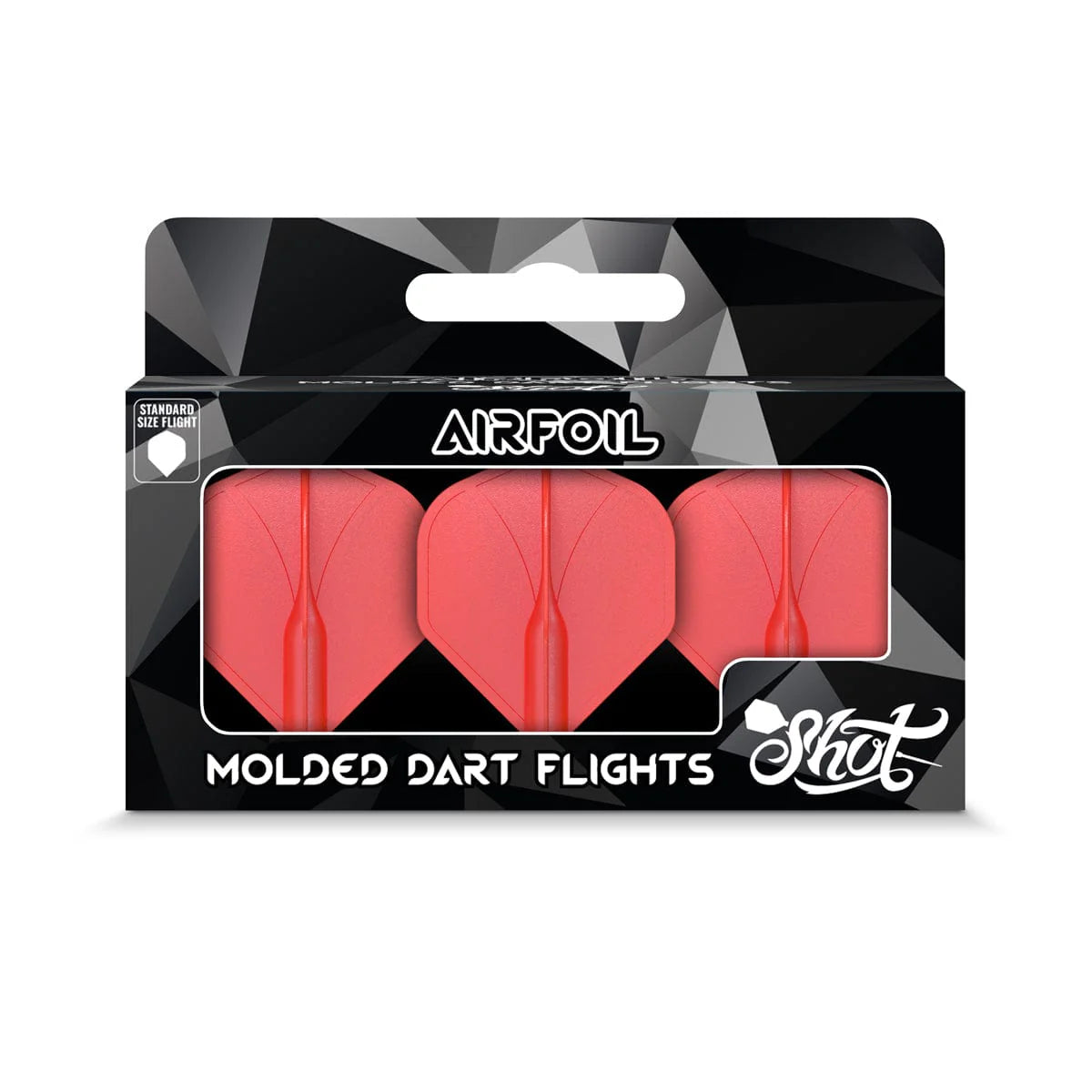 Airfoil Molded Dart Flight Set-Red