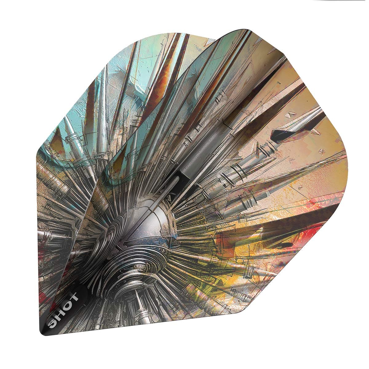 Gnarly Shredda Dart Flight Set-Small Standard