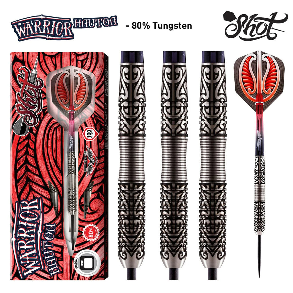 Warrior Hautoa Steel Tip Dart Set-80% Tungsten