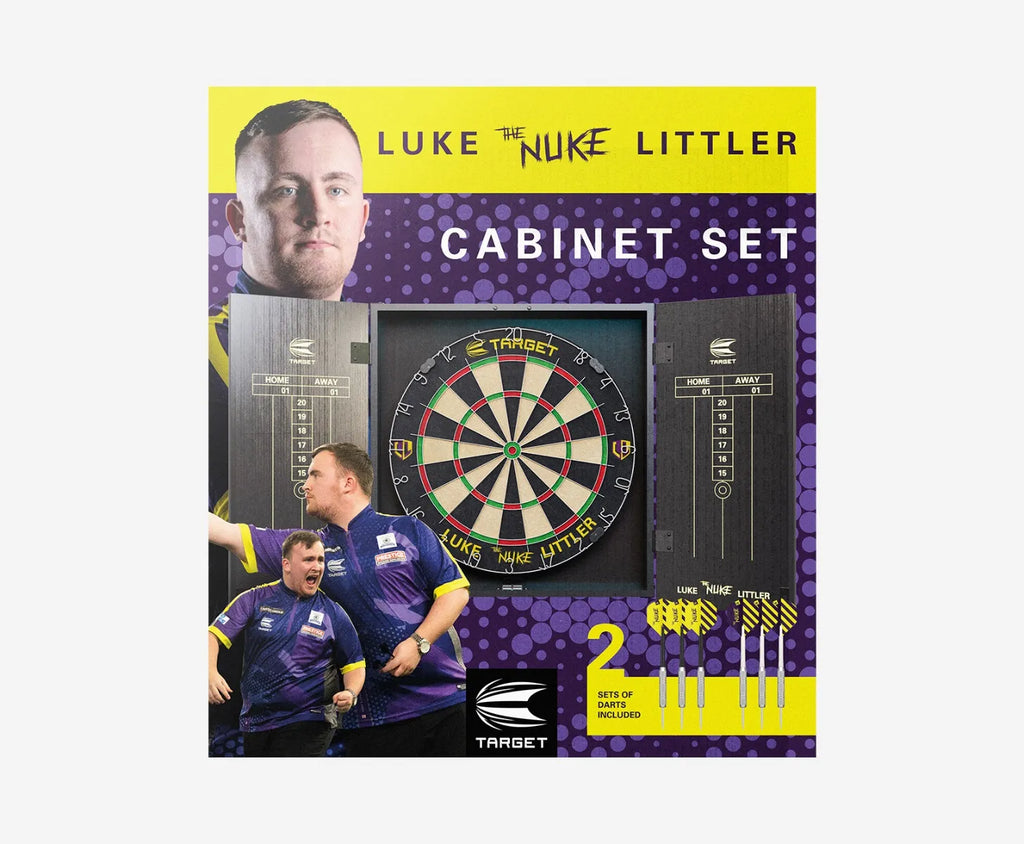 TARGET LUKE 'THE NUKE' LITTLER CABINET & BOARD SET