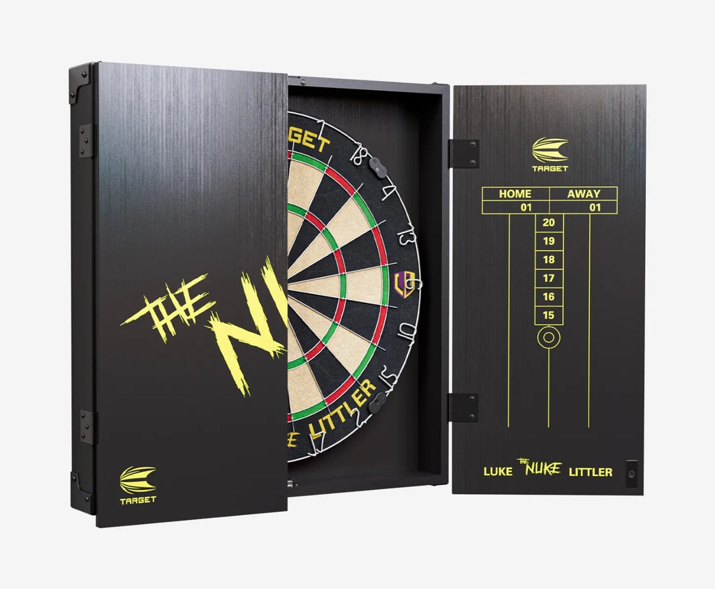 TARGET LUKE 'THE NUKE' LITTLER CABINET & BOARD SET