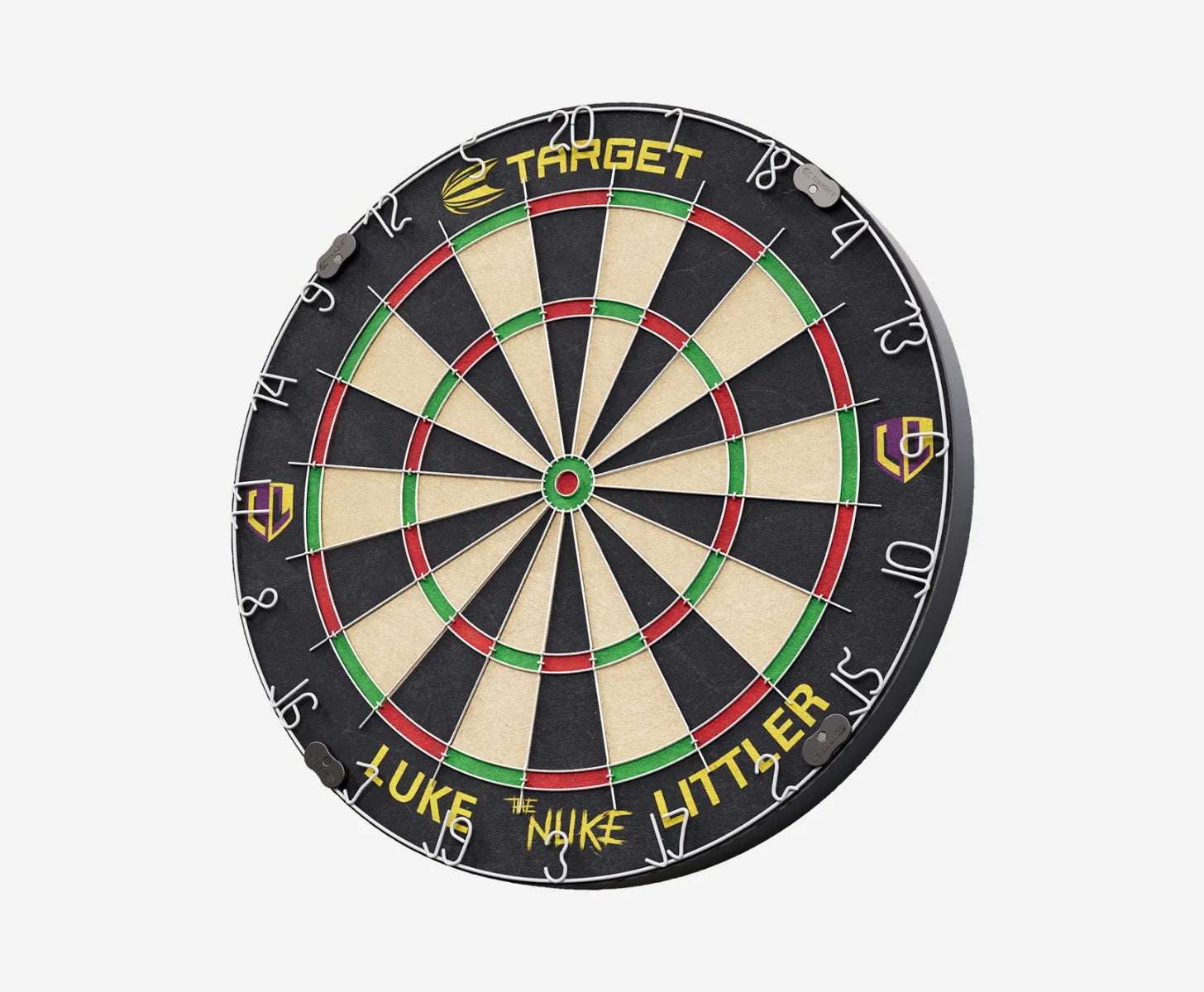 TARGET LUKE 'THE NUKE' LITTLER  DART BOARD SET