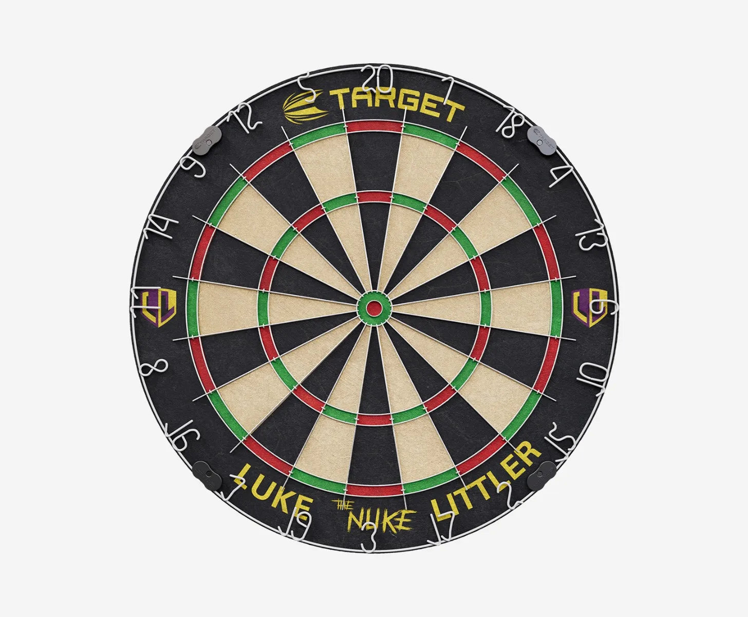 TARGET LUKE 'THE NUKE' LITTLER  DART BOARD SET