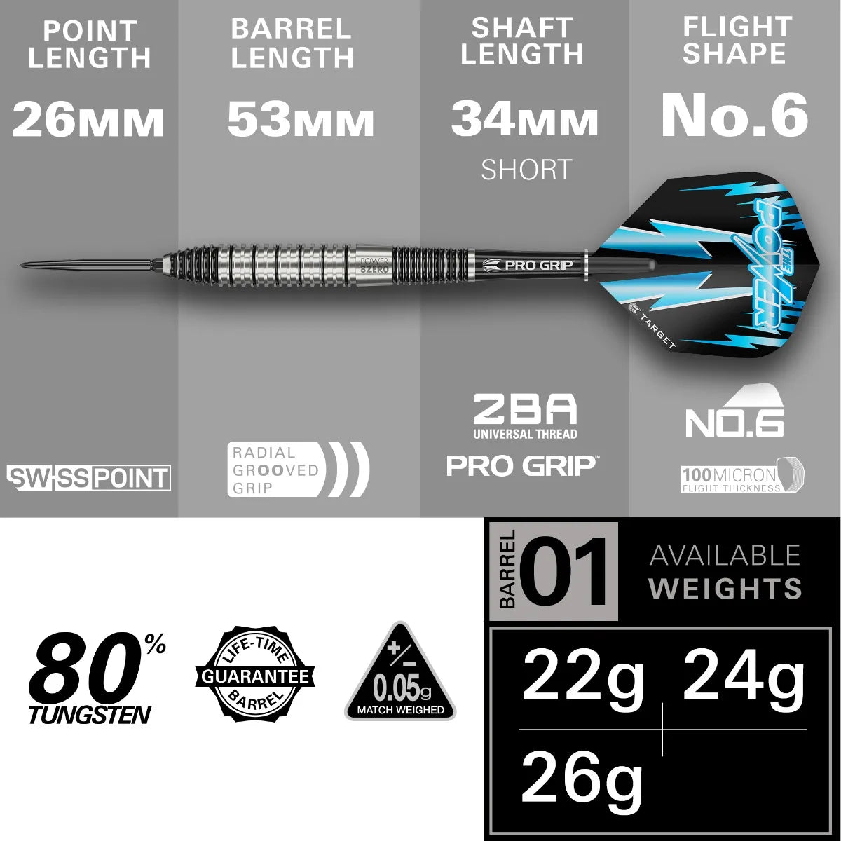 Phil Taylor Power 8-Zero 2 22G
