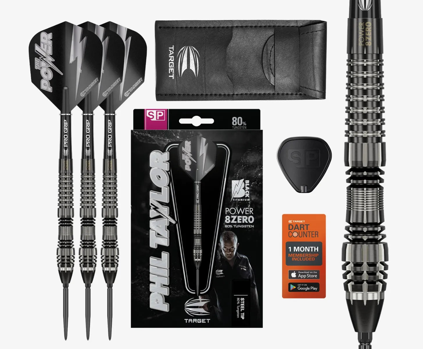 Phil Taylor Power 8-Zero Black P8Z4